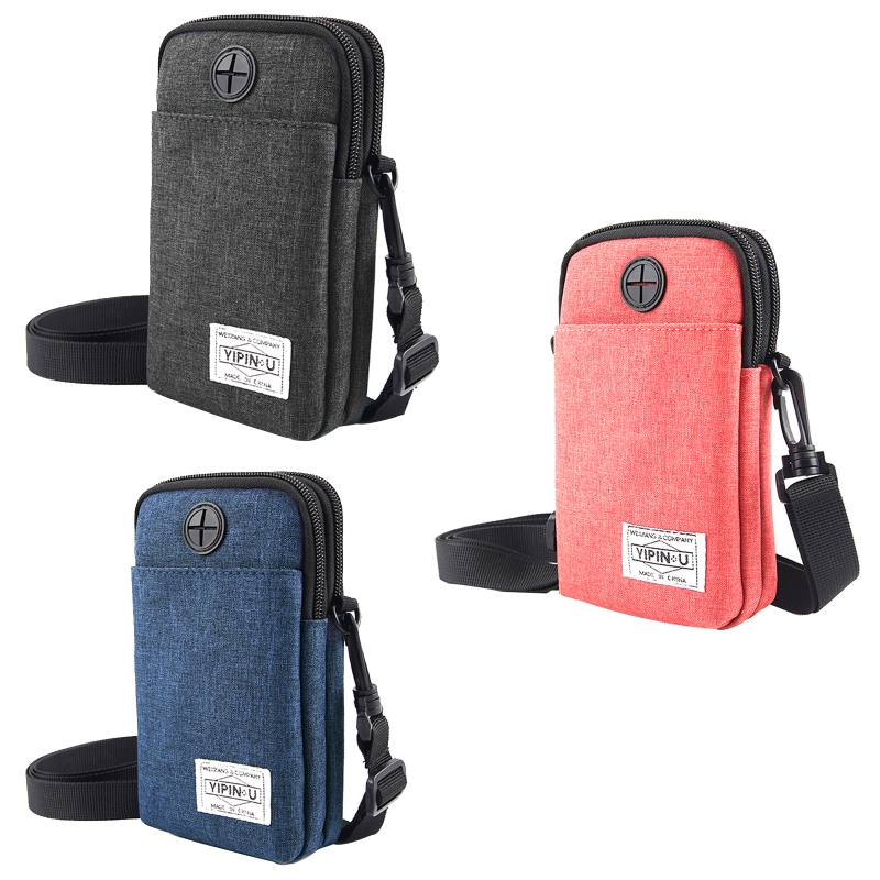 Waterproof Outdoor Small Waist Bag Phone Pouch Crossbody Chest Bag Easy to Use N0PC